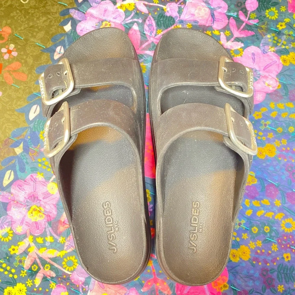 J/Slides Women's Black Sandals